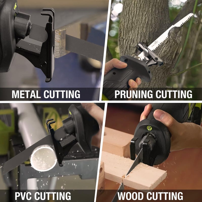 SnapFresh 20V Cordless Reciprocating Saw –3000 SPM, Variable Speed Trigger, Tool-Free Blade Change, LED Light, Lightweight & Compact for Wood, Metal, Plastic, 2.0Ah Battery & Fast Charger Included - Image 4